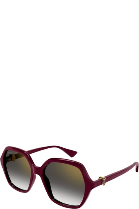 Eyewear for Women Cartier Eyewear Ct 0470 - Burgundy Sunglasses