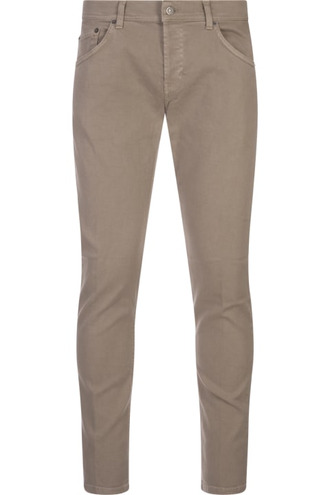 Dondup for Men Dondup Mius Slim Fit Jeans In Sand Bull Stretch