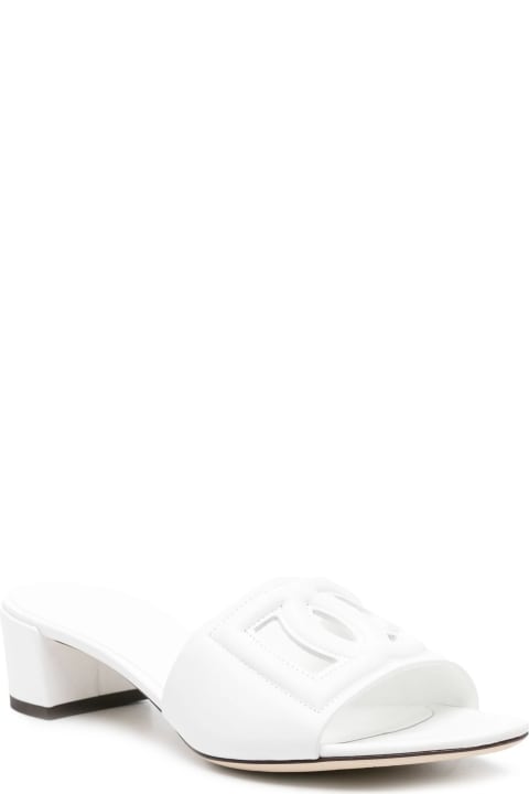 Sandals for Women Dolce & Gabbana Ciabatta Tacco Vitello Liscio