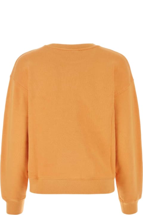 Maison Kitsuné Fleeces & Tracksuits for Women Maison Kitsuné Light Orange Cotton Sweatshirt