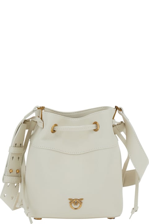 Homeware Pinko White Mini Bucket Bag