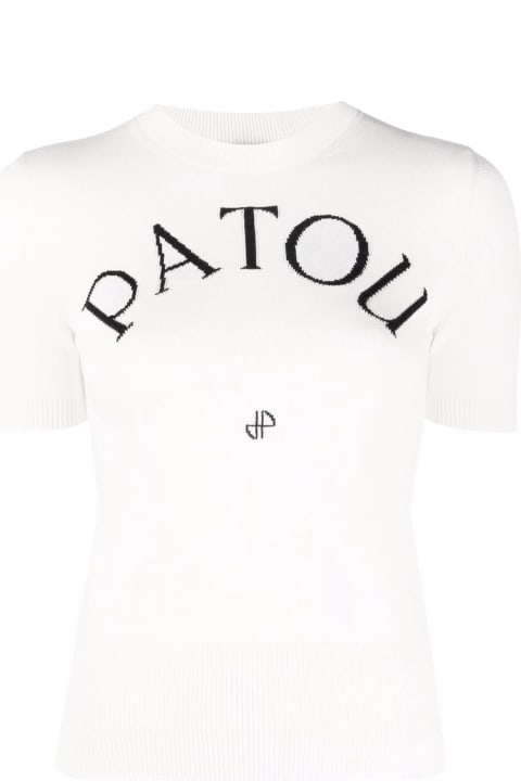 Homeware Patou White Organic Cotton Blend Sweater