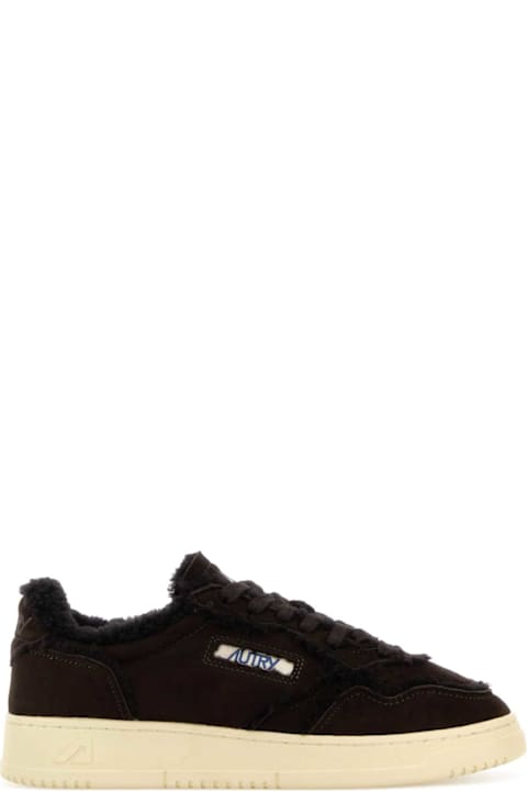 Autry Chocolate Suede Medalist Sneakers