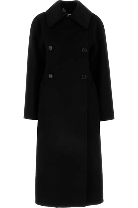 Loewe Coats & Jackets for Women Loewe Black Wool Blend Coat