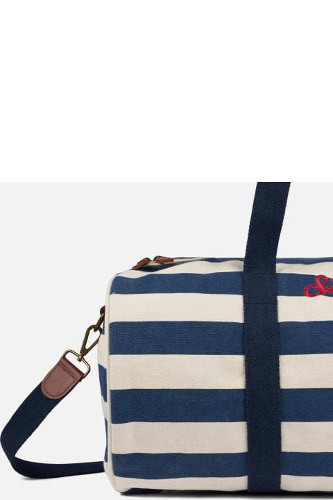 Luggage for Women MC2 Saint Barth Travel Duffel Bag With Blue Stripes