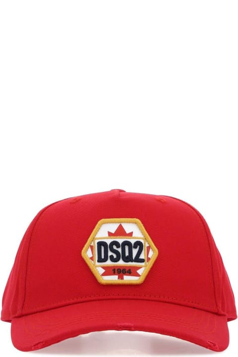 Dsquared2 Accessories for Men Dsquared2 Red Cotton Baseball Cap