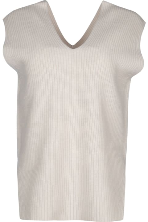 Calvin Klein لـ Women Calvin Klein Recycled Wool Rib Sweater Vest