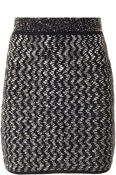 Skirts for Women Missoni Embellished Zigzag Mini Skirt