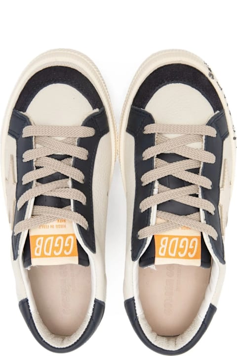 Golden Goose May Nabuk Upper And Vamp Suede Toe Leather Tongue And Heel Laminated Star Signature Foxing