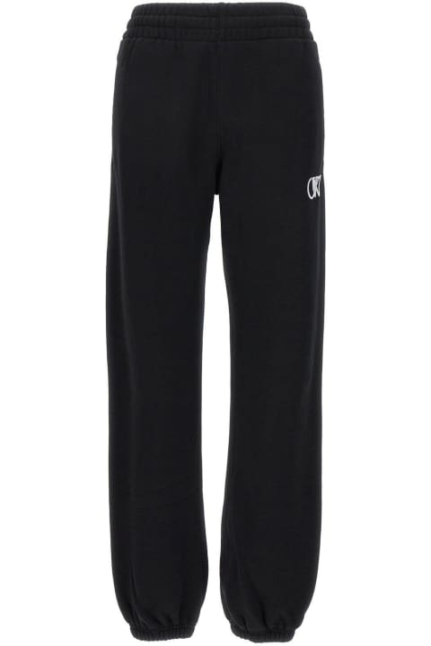 Off-White Fleeces & Tracksuits for Women Off-White Logo Embroidered Straight Leg Pants