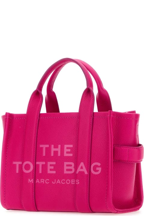ウィメンズ新着アイテム Marc Jacobs Fuchsia Leather Mini The Tote Bag Handbag