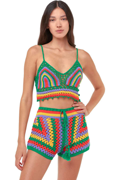 Fashion for Women MC2 Saint Barth Multicolor Crochet Top