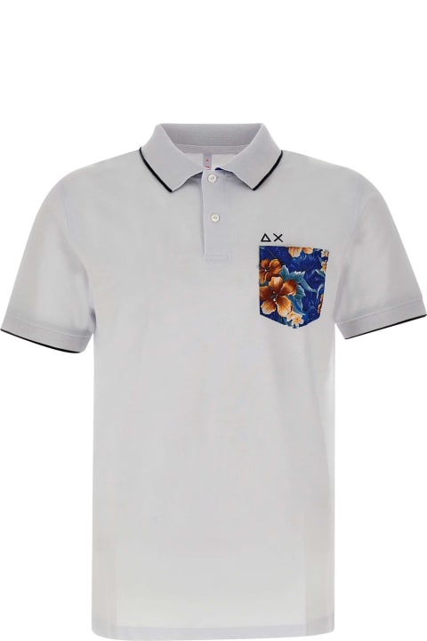Topwear for Men Sun 68 'print Pocket' Polo Shirt Cotton