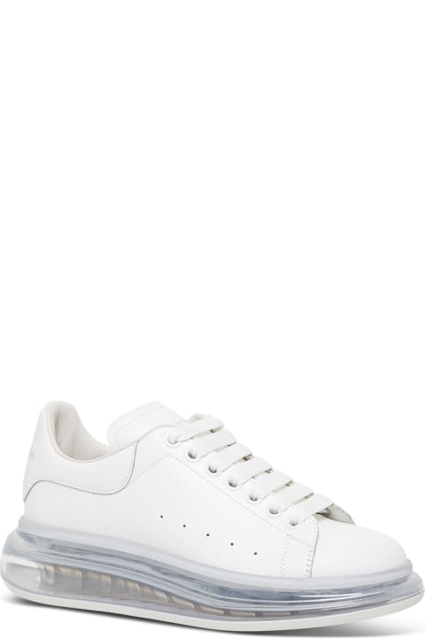 Big Sole  White Leather Sneakers
