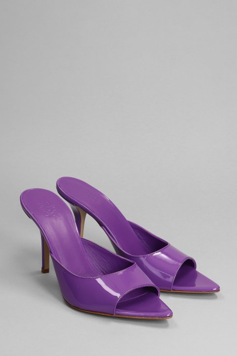 ウィメンズ新着アイテム GIA BORGHINI Perni 04 Sandals In Viola Patent Leather