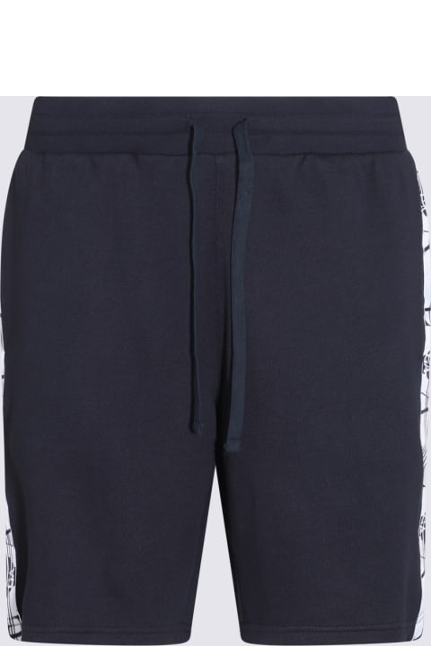 メンズ Emporio Armani Underwearのウェア Emporio Armani Underwear Blue Cotton Stretch Shorts