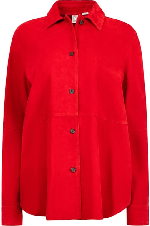 Homeware Totême Suede Leather Overshirt
