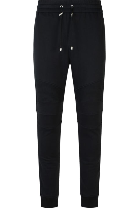 Clothing for Women Balmain 'jogger' Black Cotton Pants