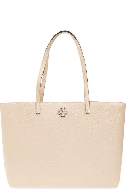 Tory Burch Totes for Women Tory Burch Mcgraw Logo Patch Tote Bag