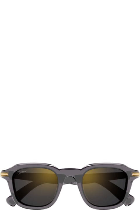 Cartier Eyewear Eyewear for Men Cartier Eyewear Cartier Ct0536s Première De Cartier 003 Grey Sunglasses