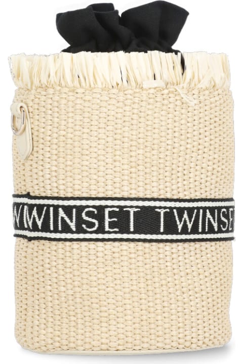 TwinSet Accessories & Gifts for Girls TwinSet Rafia Bucket Bag