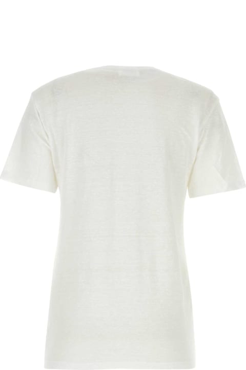 Marant Étoile White Linen Zewel T-shirt