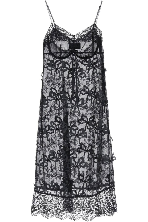ウィメンズ Simone Rochaのランジェリー＆パジャマ Simone Rocha Embroidered Tulle Slip Dress