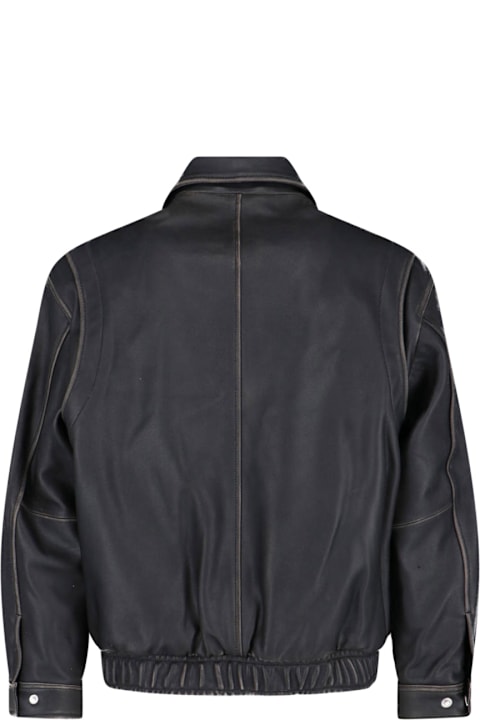 Dunst for Kids Dunst Lamb Leather Bomber Jacket