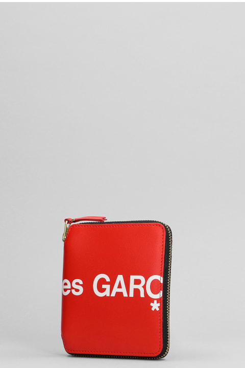 Wallets for Men Comme des Garçons Wallet Wallet In Red Leather