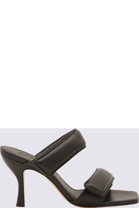 Gia X Pernille Teisbaek Sandals for Women Gia X Pernille Teisbaek Black Leather Perni Sandals