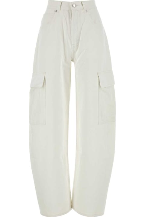 ウィメンズ新着アイテム Alexander Wang White Denim Cargo Jeans