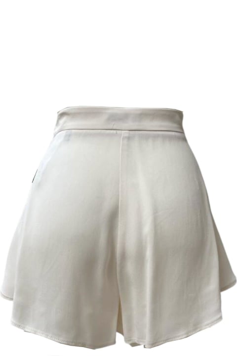 Elisabetta Franchi Pants & Shorts for Women Elisabetta Franchi Logo Detailed High Waisted Shorts