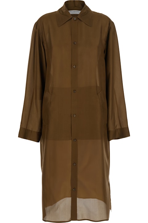 Homeware Philosophy di Lorenzo Serafini Cardigan With Wide Collar And Long Sleeves