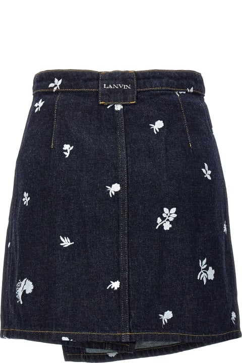 Skirts for Women Lanvin All-over Embroidery Skirt