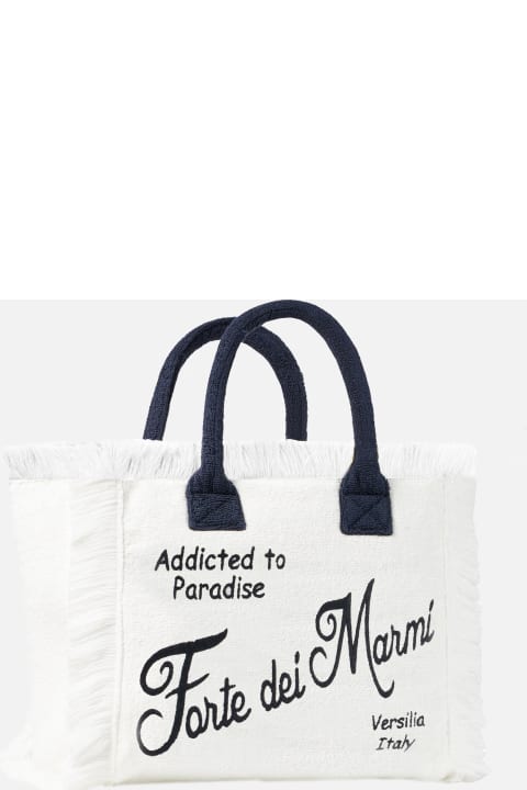 ウィメンズ新着アイテム MC2 Saint Barth Vanity Terry Shoulder Bag With Forte Dei Marmi Embroidery