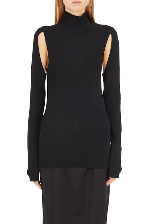 Helmut Lang الملابس لـ السيدات Helmut Lang Air Cut-out Turtleneck Jumper