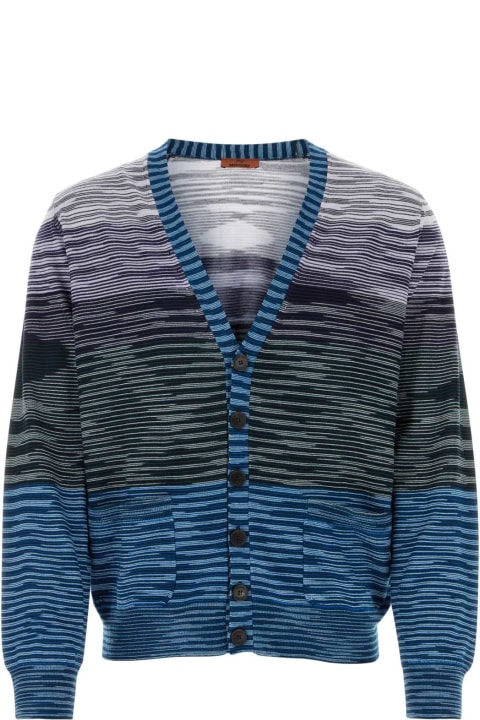 Missoni Sweaters for Men Missoni Embroidered Wool Cardigan