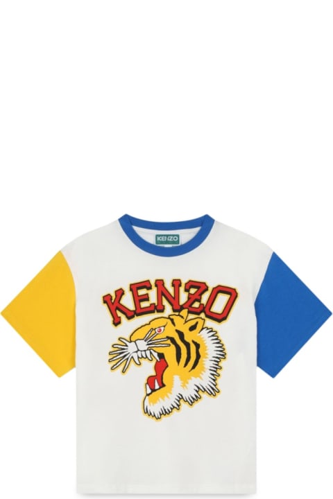 Kenzo T-Shirts & Polo Shirts for Girls Kenzo Felpa Con Cappuccio
