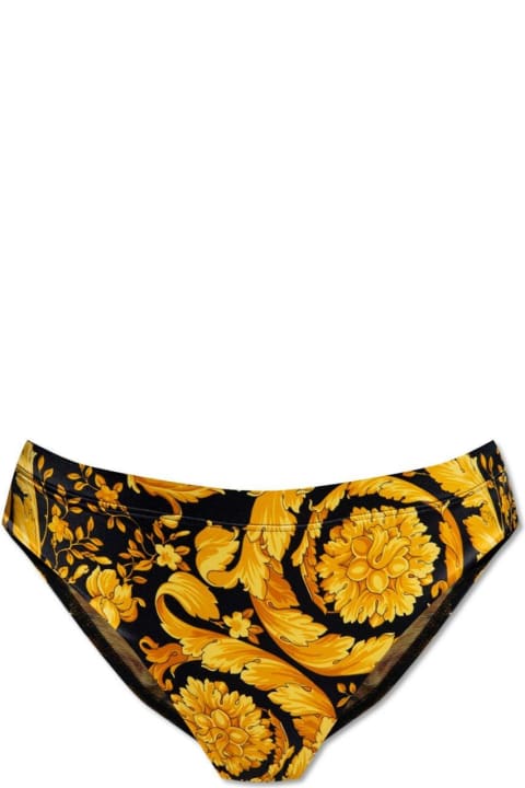 Versace for Women Versace Barocco Printed Mid-rise Briefs
