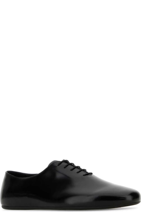 Prada Laced Shoes for Men Prada Black Leather Lace-up Shoes