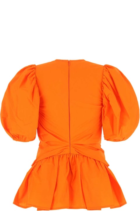 Fashion for Women Cecilie Bahnsen Orange Poplin Faith Top