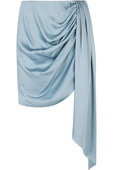 Jonathan Simkhai for Kids Jonathan Simkhai Mae Draped Satin Mini Skirt