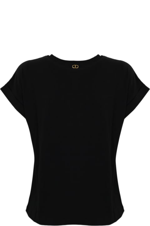 Fashion for Women TwinSet Cotton T-shirt With Animalier Logo