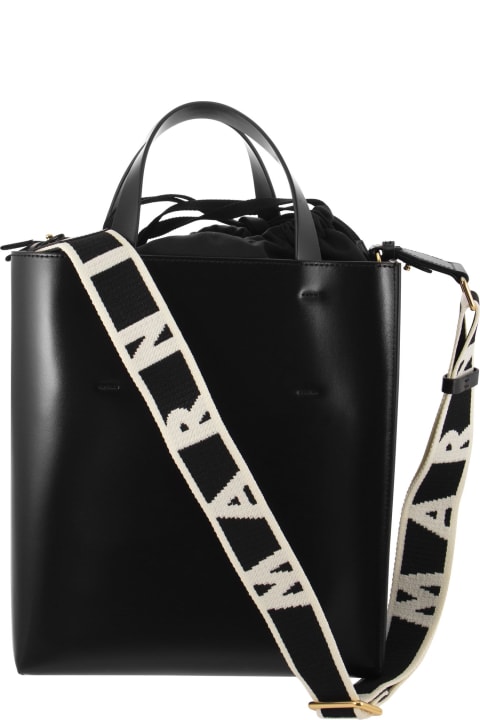 Marni Bags for Women Marni Small 'museo' Black Leather Bag