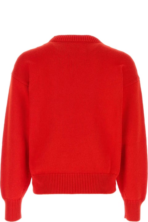 インテリア Jil Sander Red Cotton Sweater