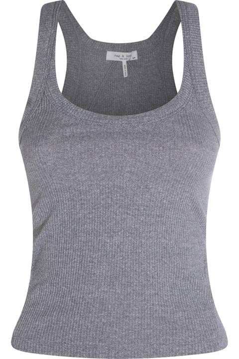 Rag & Bone لـ Men Rag & Bone Grey Cotton Top