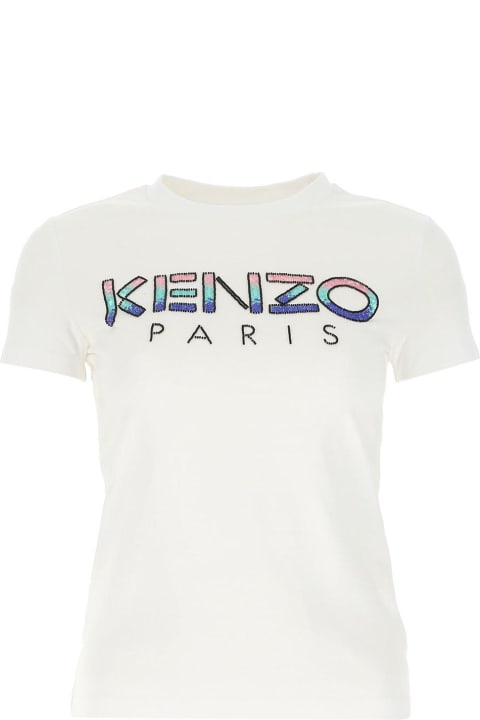 Kenzo Women Kenzo Sequinned Logo T-shirt