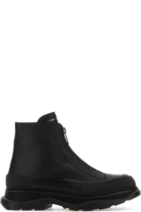 Shoes Sale for Men Alexander McQueen Black Leather Ankle Boots