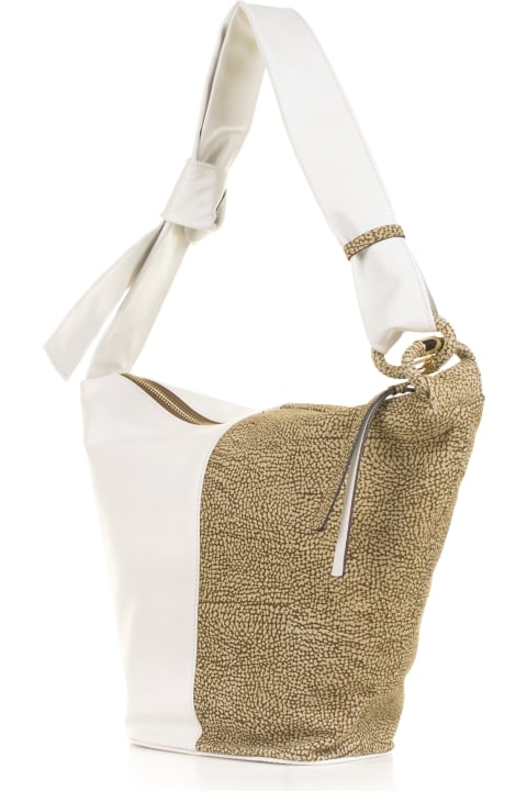 Borbonese Bags for Women Borbonese Sunset Medium Bucket Bag In Nappa Leather