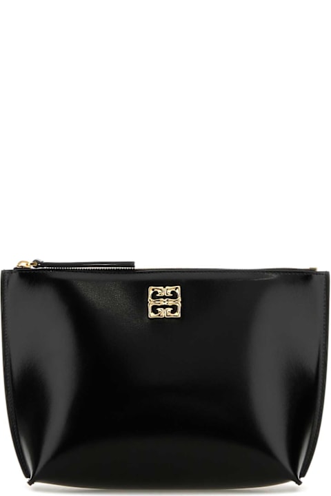 Givenchy Clutches for Women Givenchy Black Leather Pouch